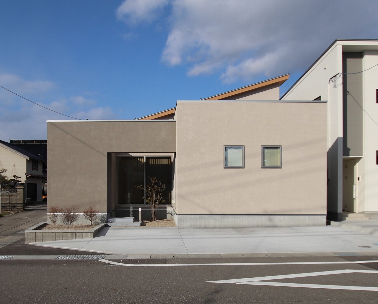 スキップフロアがある平屋(白山市注文住宅)