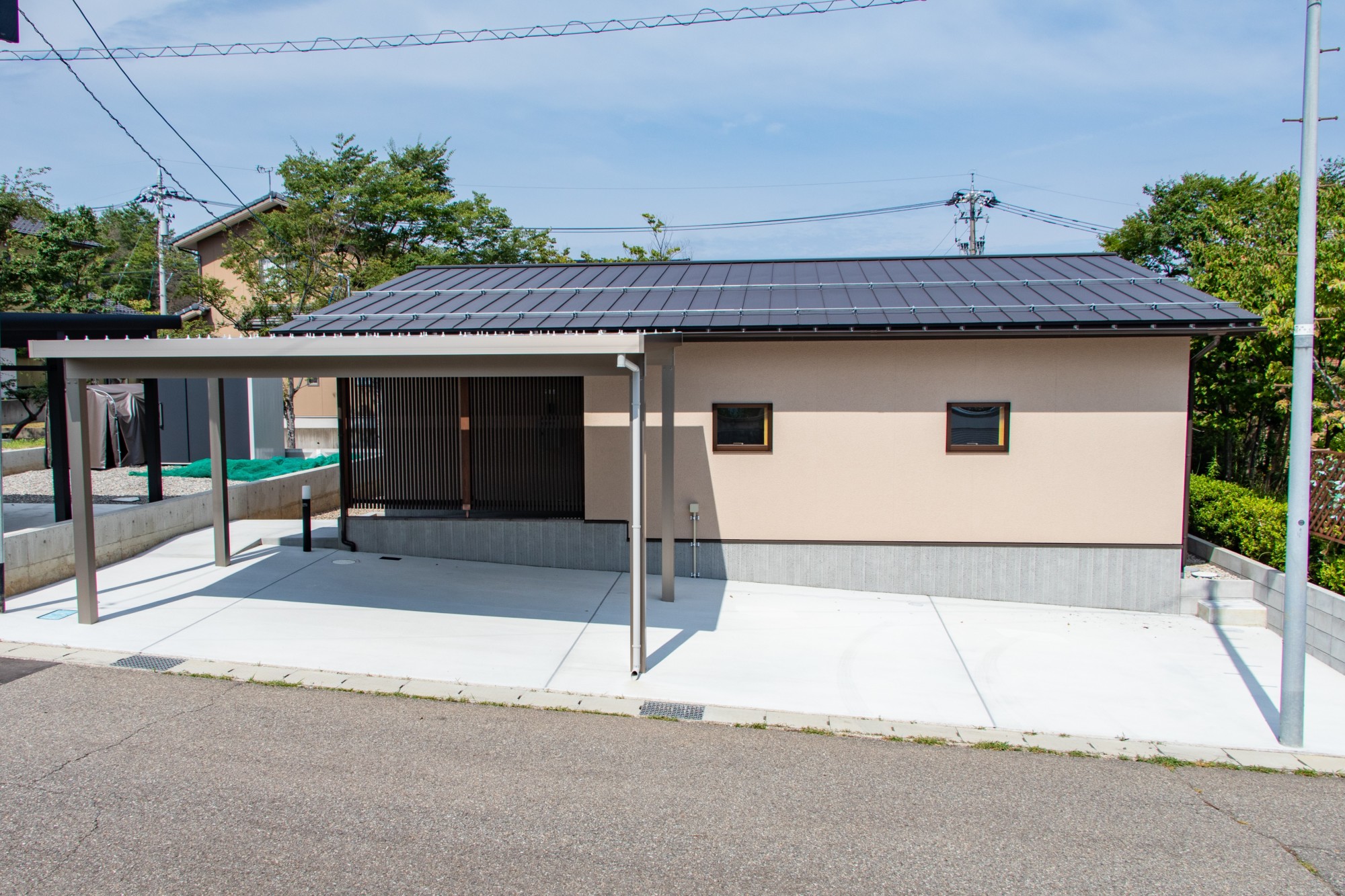 車いすでも安心、バリアフリーの平屋