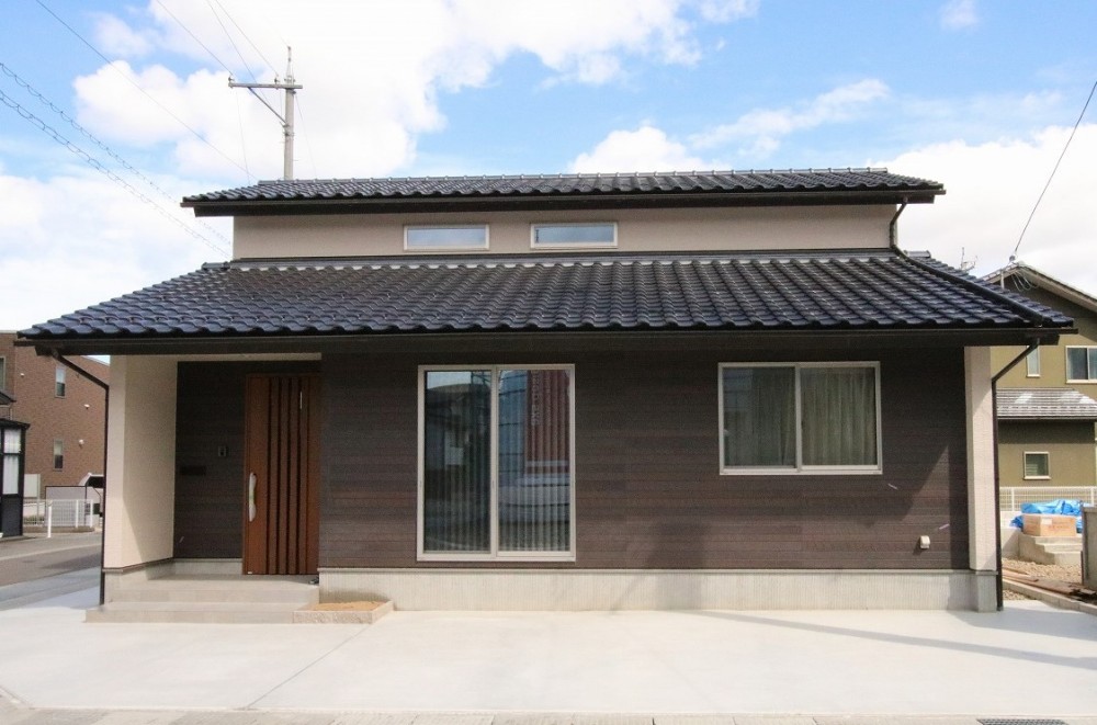 吹き抜けのある平屋住宅