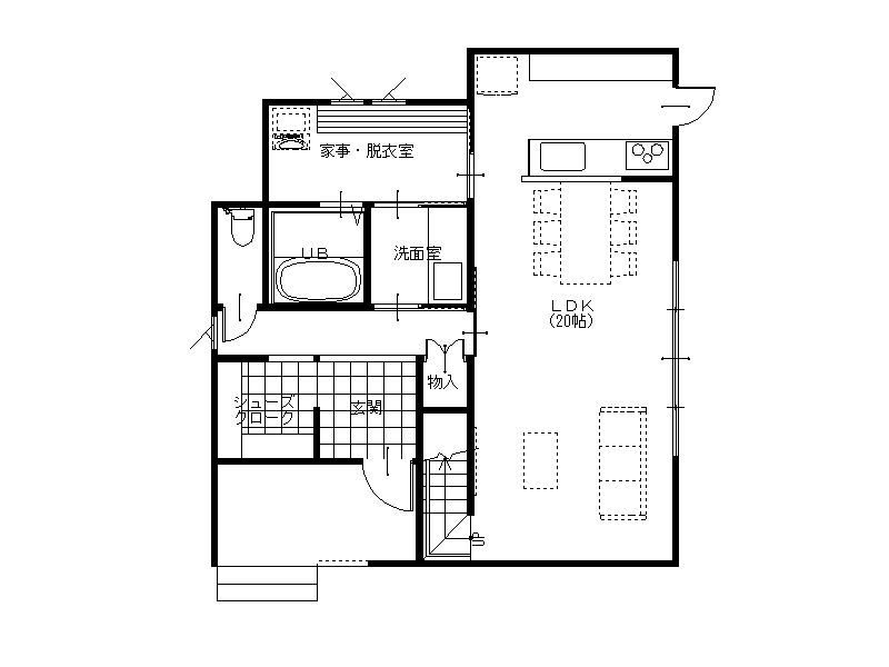 1階間取り図 1階間取り図