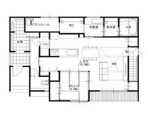 1階間取り図