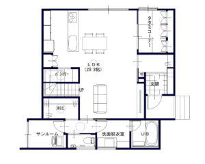 1階間取り図